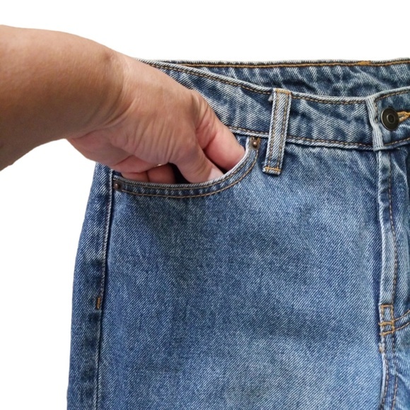 Future Collective Women's Kahlana Barfield Brown Boyfriend Jeans Sz. 0 - Picture 4 of 8